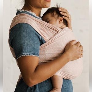 Silly baby wrap pink/white